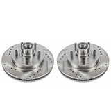 PowerStop AR8625XPR - Power Stop 95-99 Chevrolet C1500 Front Evolution Drilled & Slotted Rotors - Pair