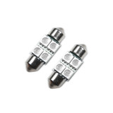ORACLE Lighting 5203-002 - 33MM 4 LED 3-Chip Festoon Bulbs (Pair) - Blue