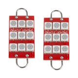 ORACLE Lighting 5209-003 - 44MM 6 LED 3 Chip - Loop Festoon Bulbs (Pair) - Red