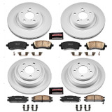 PowerStop CRK1121 - Power Stop 1998 Subaru Impreza Front & Rear Z17 Evolution Geomet Coated Brake Kit