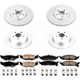 PowerStop CRK1680 - Power Stop 96-00 Plymouth Breeze Front & Rear Z17 Evolution Geomet Coated Brake Kit