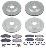 PowerStop CRK1560 - Power Stop 2004 Cadillac XLR 2004 Front & Rear Z17 Evolution Geomet Coated Brake Kit