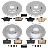 PowerStop CRK2799 - Power Stop 96-98 Audi A4 Quattro Front & Rear Z23 Evolution Sport Coated Brake Kit