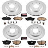 PowerStop CRK2779 - Power Stop 02-05 Hyundai Elantra Front & Rear Z17 Evolution Geomet Coated Brake Kit
