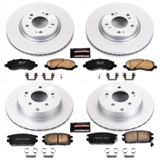 PowerStop CRK2809 - Power Stop 06-12 Mitsubishi Eclipse Front & Rear Z17 Evolution Geomet Coated Brake Kit