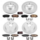PowerStop CRK4077 - Power Stop 09-10 Subaru Forester Front & Rear Z17 Evolution Geomet Coated Brake Kit