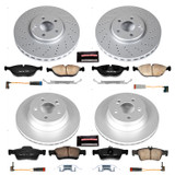 PowerStop CRK4517 - Power Stop 04-05 Mercedes-Benz E500 Front & Rear Z23 Evolution Sport Coated Brake Kit
