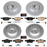 PowerStop CRK4507 - Power Stop 03-06 Mercedes-Benz S500 Front & Rear Z23 Evolution Sport Coated Brake Kit