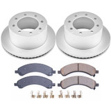 PowerStop CRK5328 - Power Stop 03-08 Chevrolet Express 3500 Rear Z17 Evolution Geomet Coated Brake Kit
