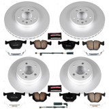 PowerStop CRK5718 - Power Stop 00-06 BMW X5 Front & Rear Z23 Evolution Sport Coated Brake Kit
