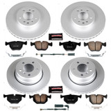 PowerStop CRK5719 - Power Stop 04-06 BMW X5 Front & Rear Z23 Evolution Sport Coated Brake Kit