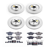 PowerStop CRK5639 - Power Stop 07-08 Jaguar S-Type Front & Rear Z23 Evolution Sport Coated Brake Kit