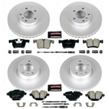 PowerStop CRK6039 - Power Stop 11-17 BMW X3 Front & Rear Z23 Evolution Sport Coated Brake Kit