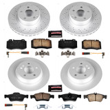 PowerStop CRK6229 - Power Stop 03-06 Mercedes-Benz CL500 Front & Rear Z23 Evolution Sport Coated Brake Kit