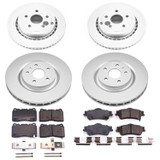 PowerStop CRK6187 - Power Stop 2009 Pontiac G8 Front & Rear Z17 Evolution Geomet Coated Brake Kit