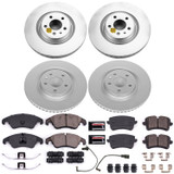 PowerStop CRK6141 - Power Stop 14-18 Audi A6 Front & Rear Z23 Evolution Sport Coated Brake Kit