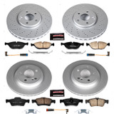 PowerStop CRK6747 - Power Stop 03-06 Mercedes-Benz S430 Front & Rear Z23 Evolution Sport Coated Brake Kit
