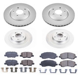 PowerStop CRK6796 - Power Stop 14-18 Mitsubishi Outlander Front & Rear Z17 Evolution Geomet Coated Brake Kit