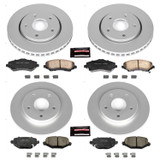 PowerStop CRK6563 - Power Stop 12-16 Chrysler Town & Country Front & Rear Z17 Evolution Geomet Coated Brake Kit