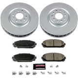 PowerStop CRK6540 - Power Stop 14-16 Jeep Cherokee Front Z17 Evolution Geomet Coated Brake Kit