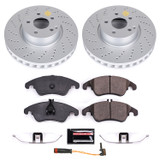 PowerStop CRK7496 - Power Stop 2014 Mercedes-Benz C300 Front Z23 Evolution Sport Coated Brake Kit