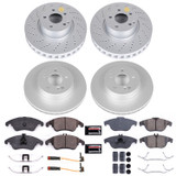 PowerStop CRK7760 - Power Stop 2014 Mercedes-Benz C300 Front & Rear Z23 Evolution Sport Coated Brake Kit
