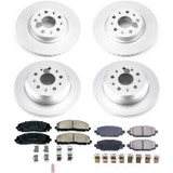 PowerStop CRK7939 - Power Stop 18-19 Jeep Wrangler Front & Rear Z17 Evolution Geomet Coated Brake Kit