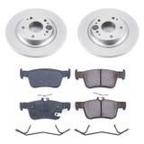 PowerStop CRK7934 - Power Stop 17-19 Honda Civic Rear Z17 Evolution Geomet Coated Brake Kit