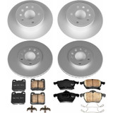 PowerStop CRK835 - Power Stop 99-03 Saab 9-3 Front & Rear Z23 Evolution Sport Coated Brake Kit