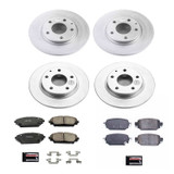 PowerStop CRK8350 - Power Stop 2019 Mazda CX-3 Front & Rear Z17 Evolution Geomet Coated Brake Kit
