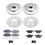 PowerStop CRK8166 - Power Stop 18-19 Honda Accord Front & Rear Z17 Evolution Geomet Coated Brake Kit