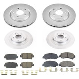 PowerStop CRK8461 - Power Stop 2018 Mitsubishi Eclipse Cross Front & Rear Z17 Evolution Geomet Coated Brake Kit