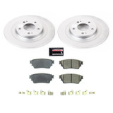 PowerStop CRK8381 - Power Stop 2018 Mitsubishi Eclipse Cross Rear Z17 Evolution Geomet Coated Brake Kit