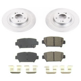 PowerStop CRK8434 - Power Stop 2018 Mitsubishi Eclipse Cross Rear Z17 Evolution Geomet Coated Brake Kit