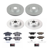 PowerStop CRK8532 - Power Stop 2020 Ford Fusion Front & Rear Z17 Evolution Geomet Coated Brake Kit