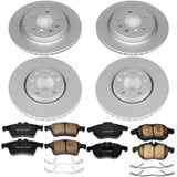 PowerStop CRK986 - Power Stop 03-11 Saab 9-3 Front & Rear Z23 Evolution Sport Coated Brake Kit