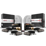PowerStop CRK8969 - Power Stop 01-06 Dodge Stratus Front & Rear Z17 Coated Brake Kit