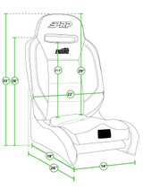 PRP Seats A31011045 - PRP Enduro Elite Reclining Suspension Seat/(Passenger Side)