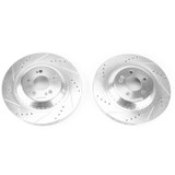 PowerStop EBR1602XPR - Power Stop 2017 Mercedes-Benz Maybach S550 Rear Evolution Drilled & Slotted Rotors - Pair