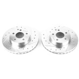 PowerStop EBR1626XPR - Power Stop 15-16 Mercedes-Benz C250 Front Evolution Drilled & Slotted Rotors - Pair