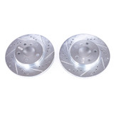 PowerStop EBR1659XPR - Power Stop 14-18 BMW i3 Front Evolution Drilled & Slotted Rotors - Pair