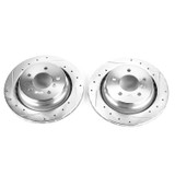PowerStop EBR464XPR - Power Stop 95-99 BMW M3 Rear Evolution Drilled & Slotted Rotors - Pair