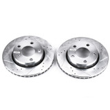 PowerStop EBR638XPR - Power Stop 00-02 Audi S4 Rear Evolution Drilled & Slotted Rotors - Pair