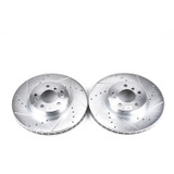 PowerStop EBR632XPR - Power Stop 00-06 BMW X5 Front Evolution Drilled & Slotted Rotors - Pair