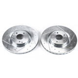 PowerStop EBR682XPR - Power Stop 04-07 Mercedes-Benz C230 Front Evolution Drilled & Slotted Rotors - Pair