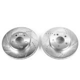 PowerStop EBR697XPR - Power Stop 03-09 Mercedes-Benz E320 Front Evolution Drilled & Slotted Rotors - Pair