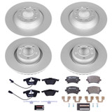 PowerStop ESK4066 - Power Stop 05-11 Audi A6 Front & Rear Euro-Stop Brake Kit