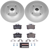 PowerStop ESK369 - Power Stop 99-02 Volkswagen Cabrio Rear Euro-Stop Brake Kit PowerStop ESK369 - Power Stop 99-02 Volkswagen Cabrio Rear Euro-Stop Brake Kit