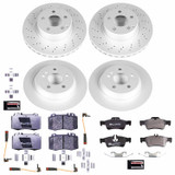 PowerStop ESK2817 - Power Stop 2006 Mercedes-Benz S350 Front & Rear Euro-Stop Brake Kit
