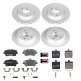 PowerStop ESK2812 - Power Stop 02-05 Mercedes-Benz C230 Front & Rear Euro-Stop Brake Kit